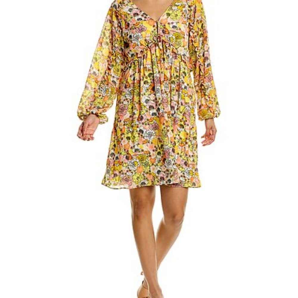 BCBGeneration Ruffle Trim Mini Dress NWT